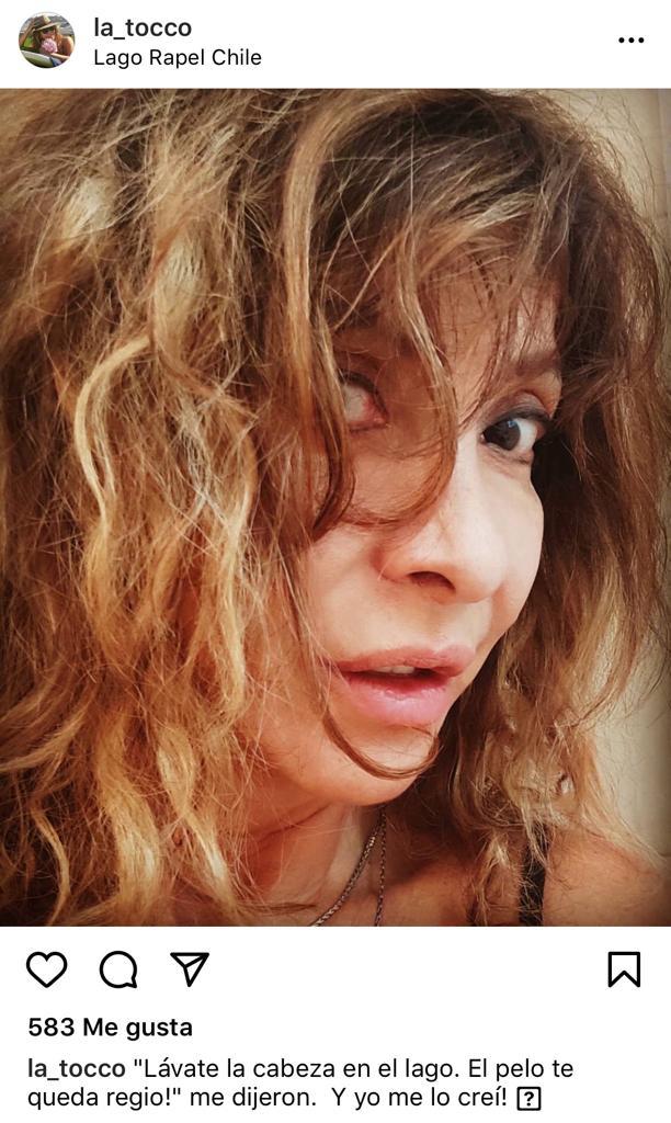 Cristina Tocco muestra cómo quedó su pelo tras curioso “tratamiento”