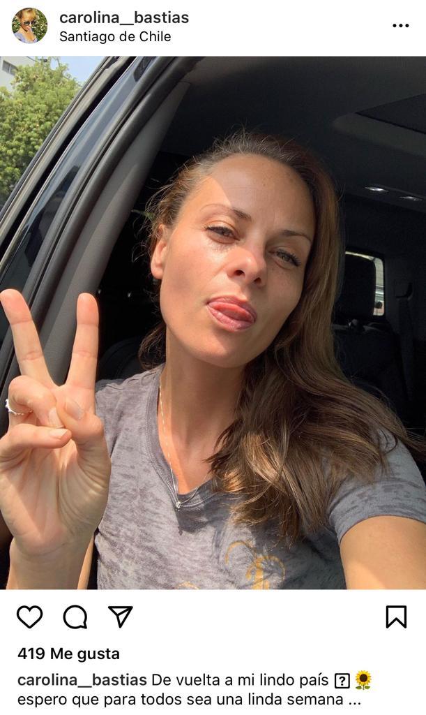 Carolina Bastías reaparece con nuevo look y mostrando sus vacaciones
