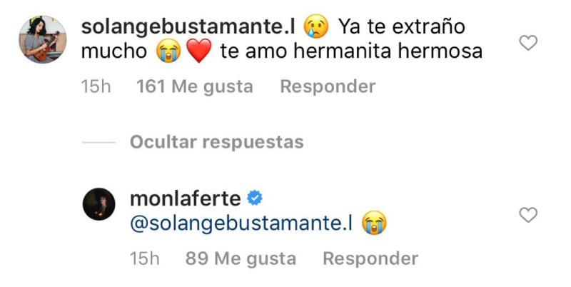 Mon Laferte sorprende al compartir foto con su hermana