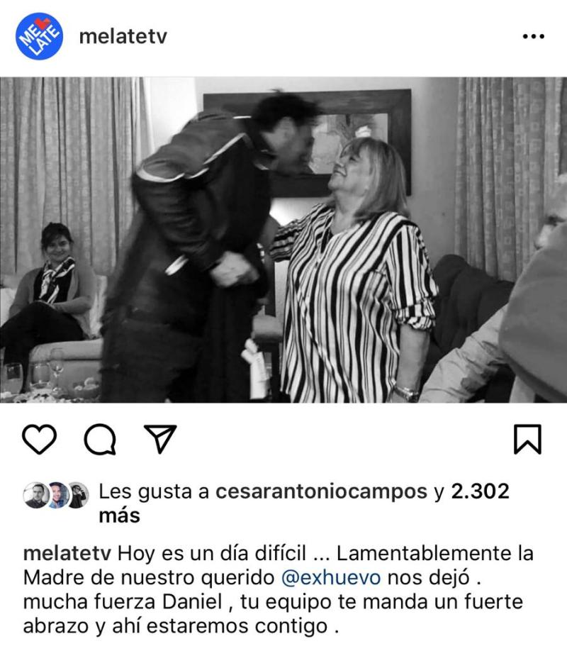 “Vivirás más aún dentro mío”: Daniel Fuenzalida se despide de su madre