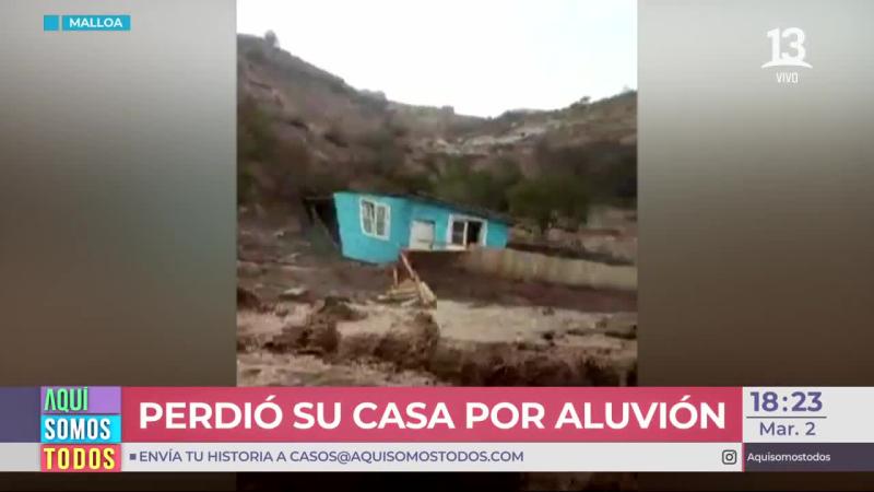 Vendedor ambulante perdió su casa por los aluviones