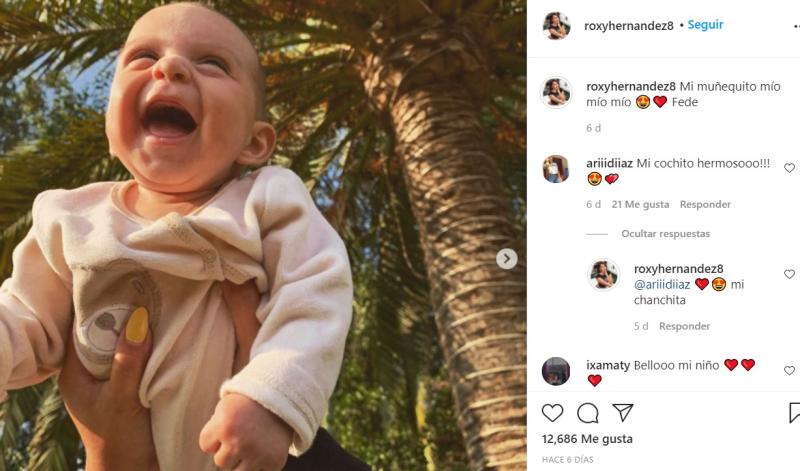 Bebé de Roxana Hernández