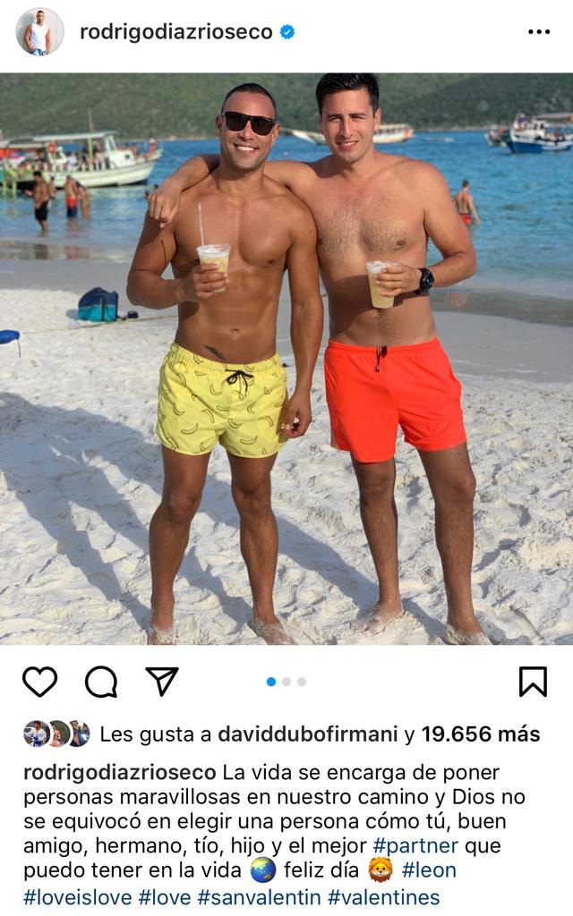 Rodrigo Díaz encanta con fotos playeras junto a su pololo