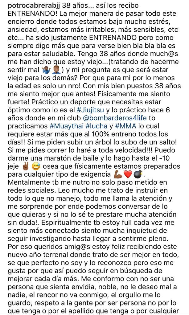 Iván Cabrera responde a quienes lo tratan de “viejo” con 38 años