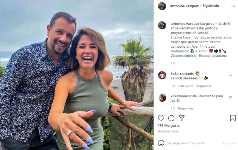 “Dije que sí”: A Carolina Soto le pidieron matrimonio en San Valentín