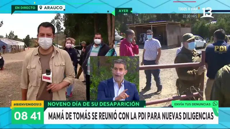 Mamá de Tomás acudió a la PDI y tuvo que ser custodiada