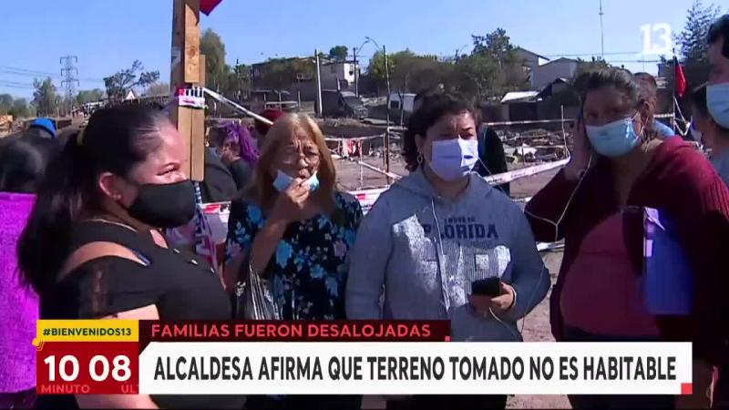 Cathy Barriga aseguró que terreno tomado no es habitable