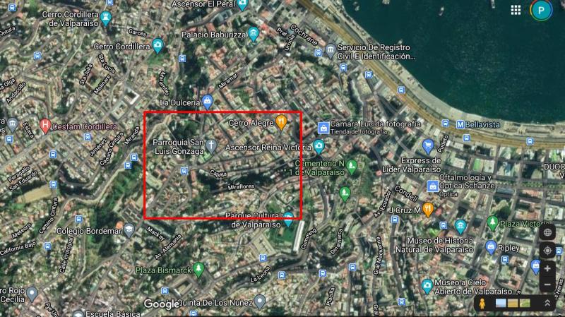 Ubicación del mural de Mon Laferte