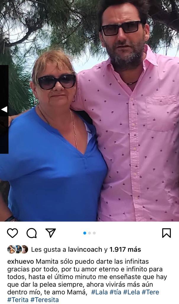 Daniel Fuenzalida y su madre