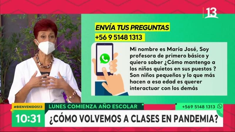 Dra. Herrera se refirió a las dificultades del regreso a clases