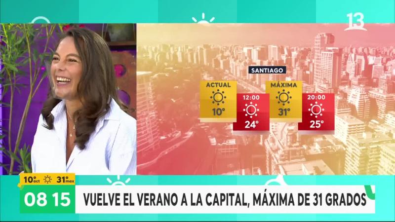 Vuelve el verano a Santiago: Máxima de 31°