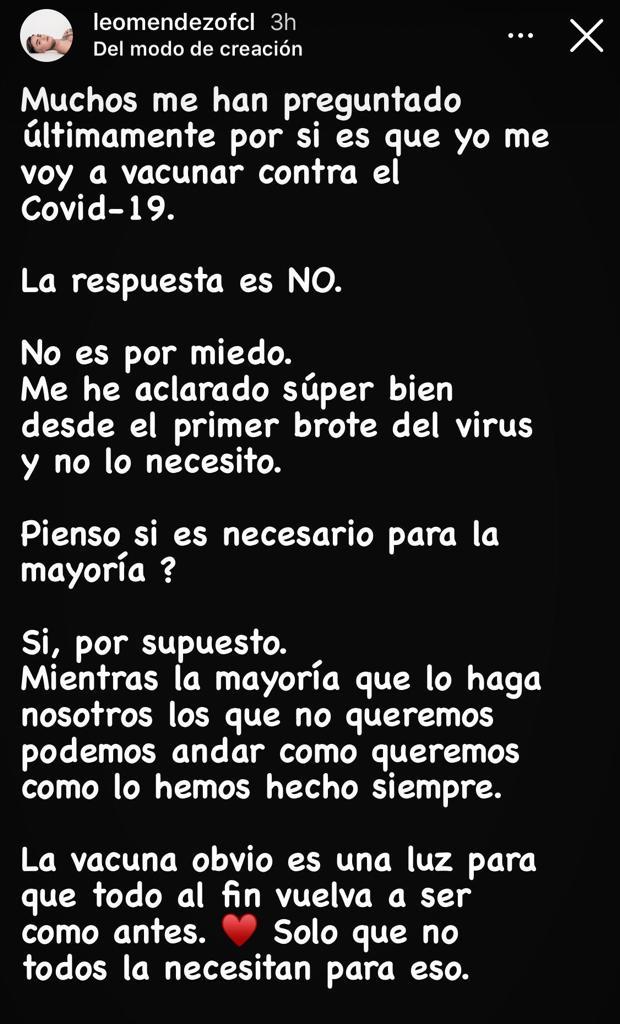 Leo Méndez Jr. no se vacunará contra el COVID-19: Esta es la razón