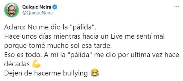 Quique Neira promete dejar la marihuana si Colo Colo no desciende
