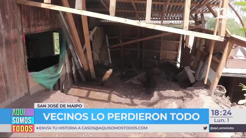 Cientos de damnificados por aluviones en San José de Maipo