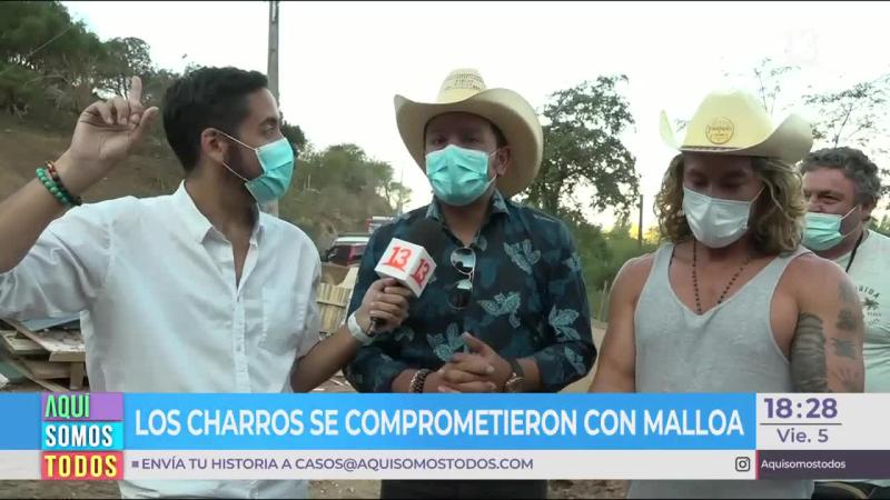 Los Charros se activaron por los damnificados de Malloa