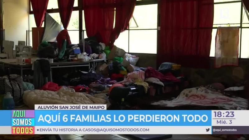 Seis familias lo perdieron todo en San José de Maipo