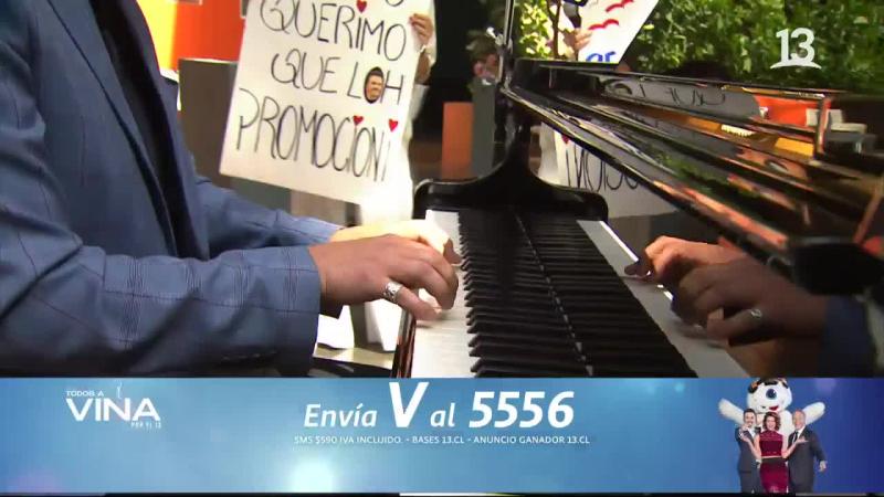 Sergio Lagos interpretó al piano clásico tema de Francis Cabrel