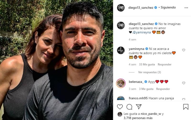 Yamila Reyna y Diego Sánchez disfrutan sus primeras vacaciones juntos