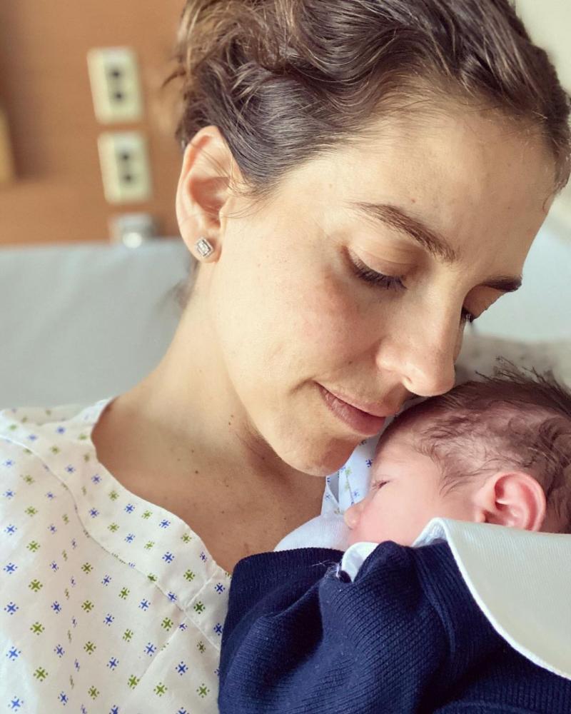 María Luisa Godoy y su hijo