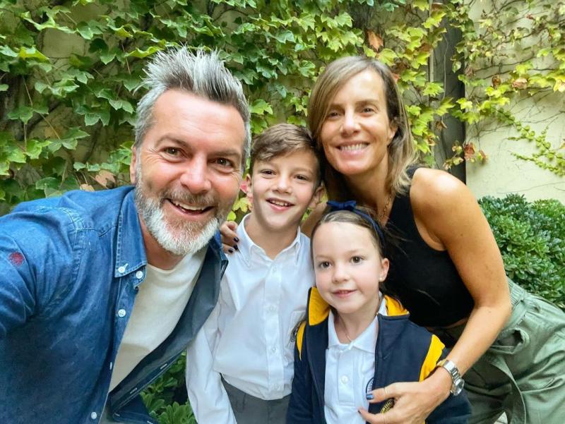 Cristián Sánchez y su familia