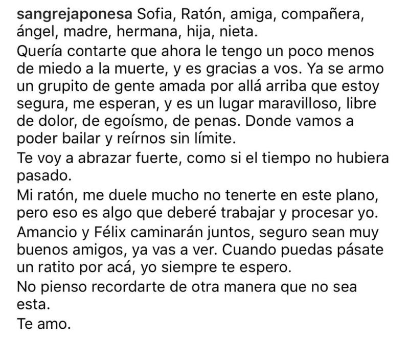 “Yo siempre te espero”: La muerte que remece a China Suárez