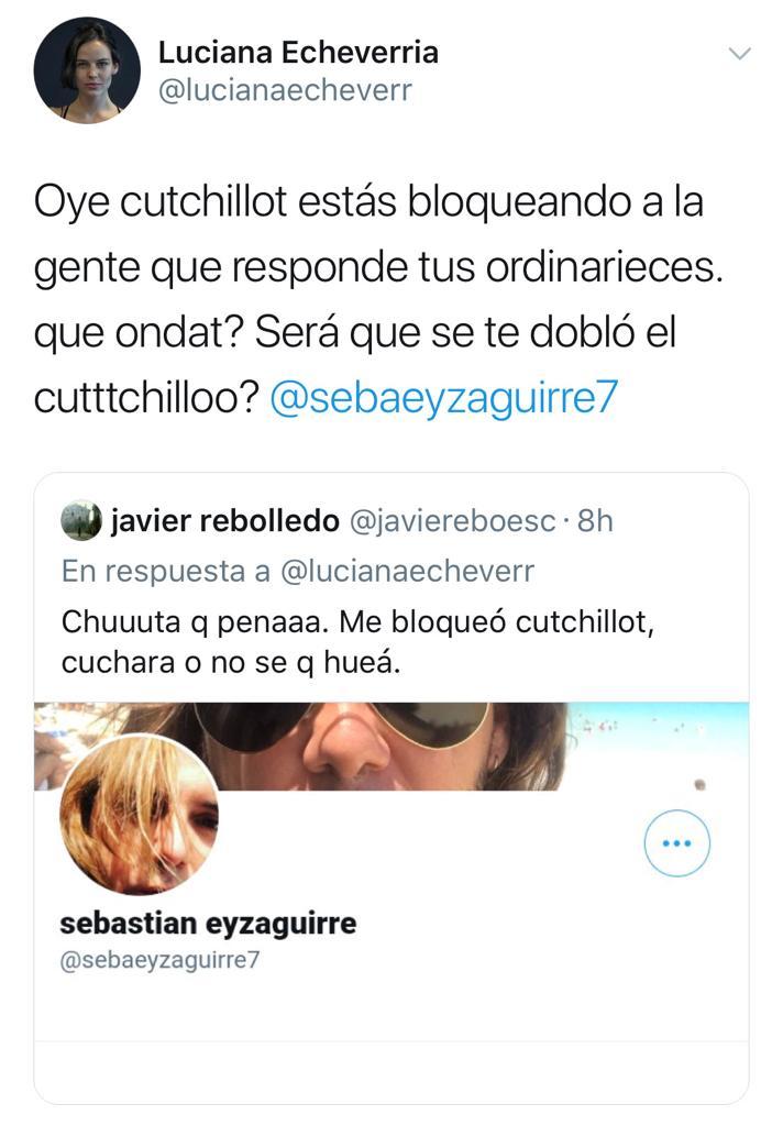 La polémica sin filtro entre Luciana Echeverría y Sebastián Eyzaguirre