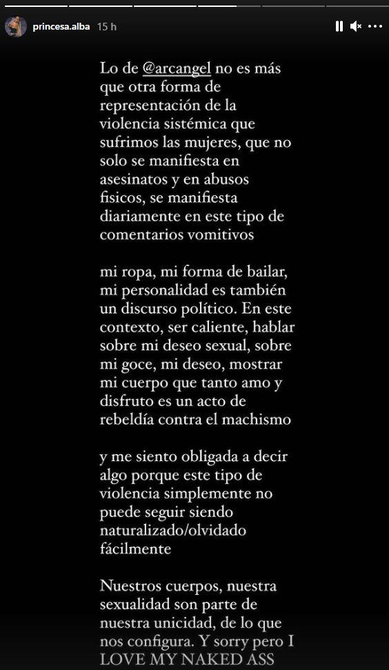 Respuesta Princesa Alba