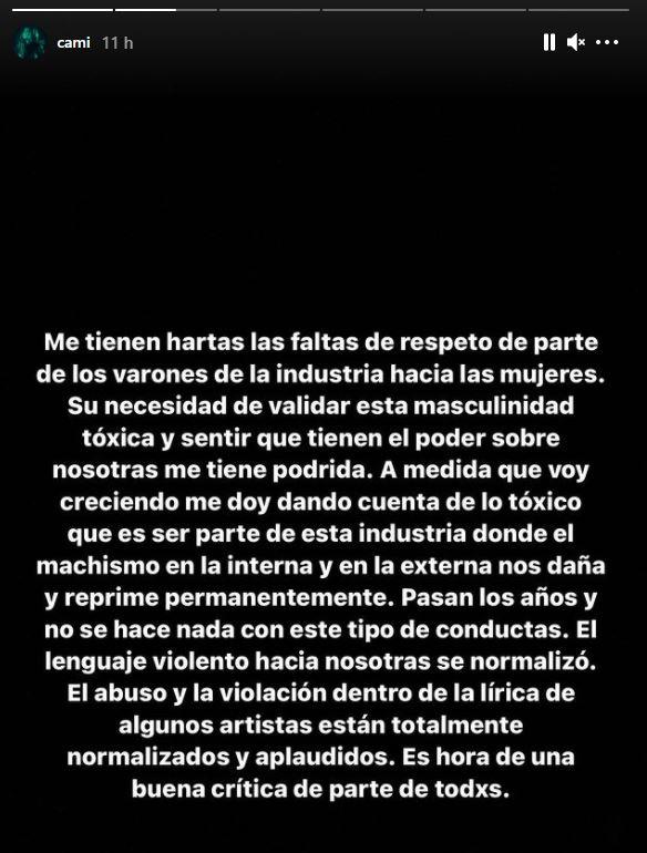 Respuesta Cami Gallardo