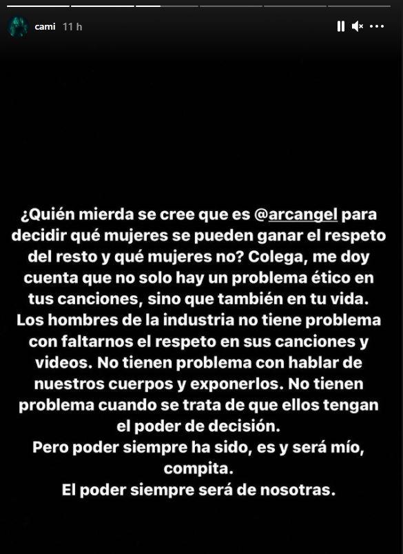 Respuesta Cami Gallardo