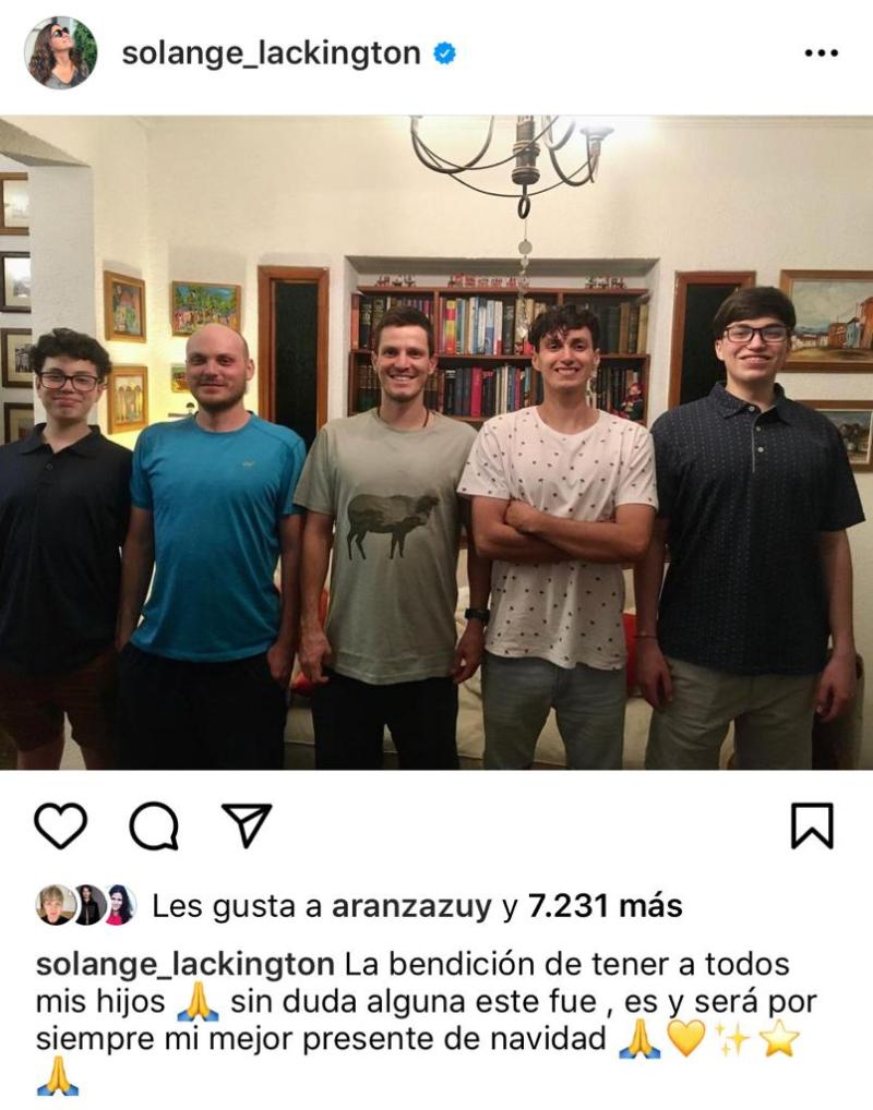 Solange Lackington promociona trabajo de su hijo músico