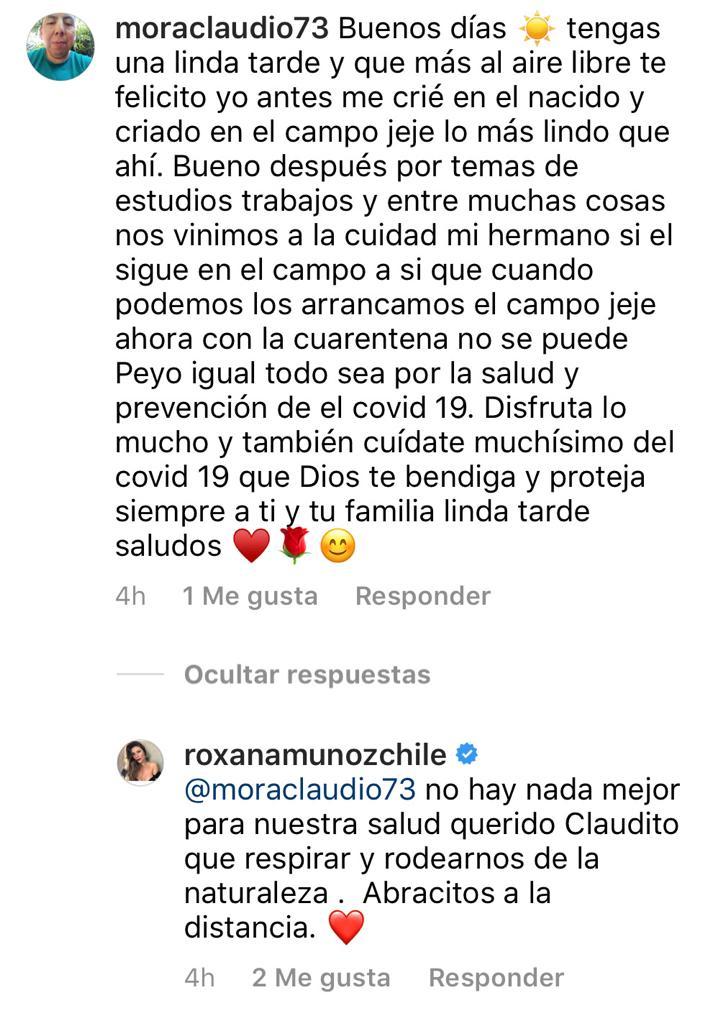 Así es la vida de Roxana Muñoz fuera de Santiago