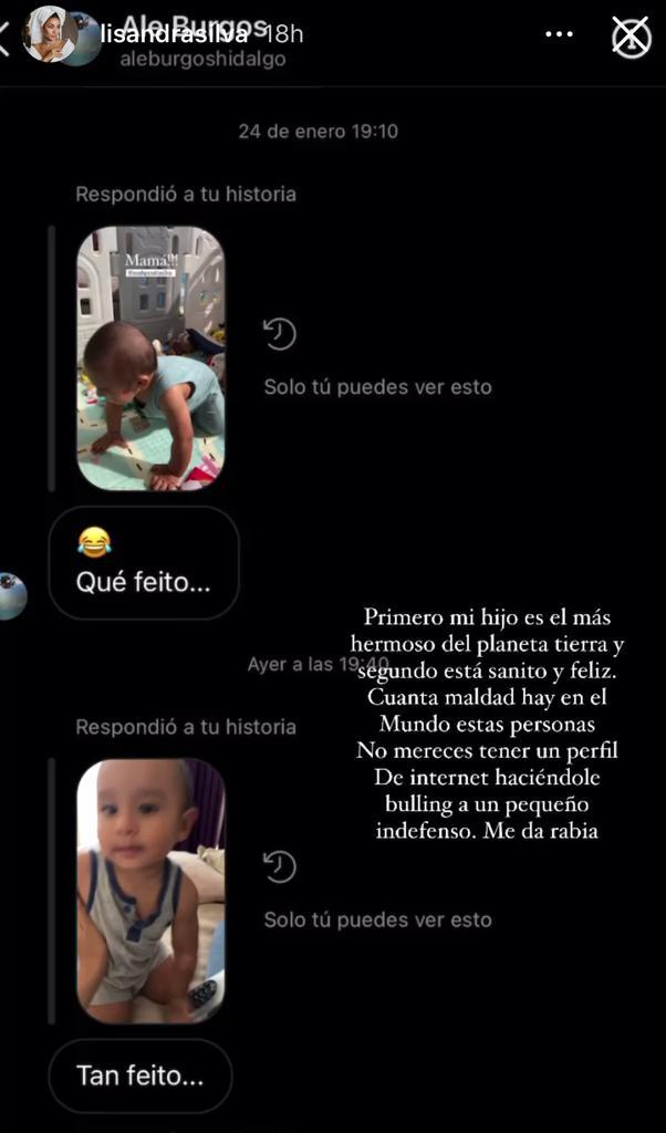 Lisandra Silva muestra mensajes que recibe en contra de su hijo