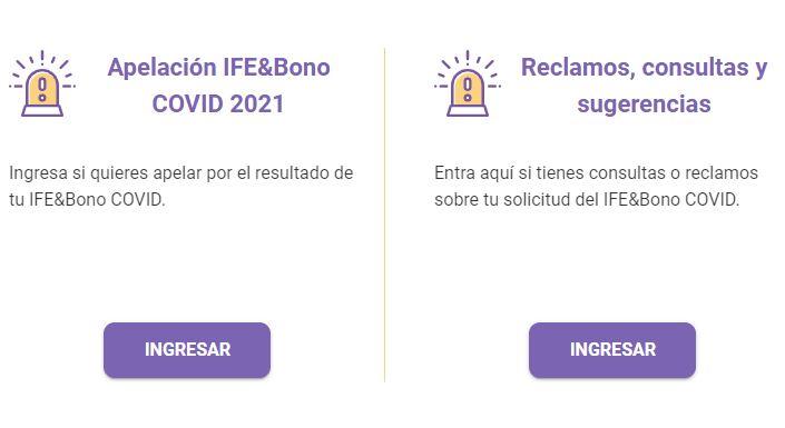 IFE y Bono Covid