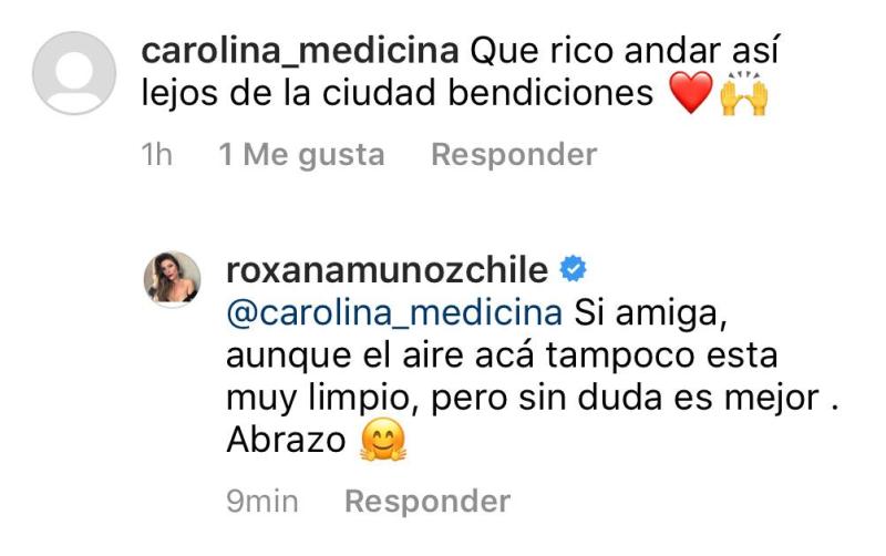 Así es la vida de Roxana Muñoz fuera de Santiago