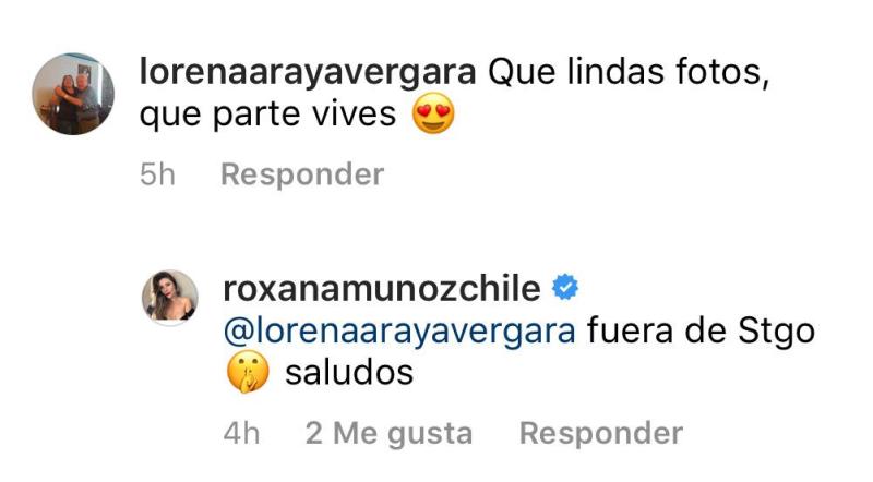 Así es la vida de Roxana Muñoz fuera de Santiago