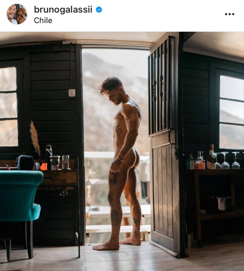 “Libre”: El desnudo total de Bruno Galassi por nuevo proyecto