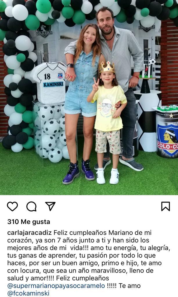 Carla Jara celebra los 7 años de su hijo con festejo futbolero