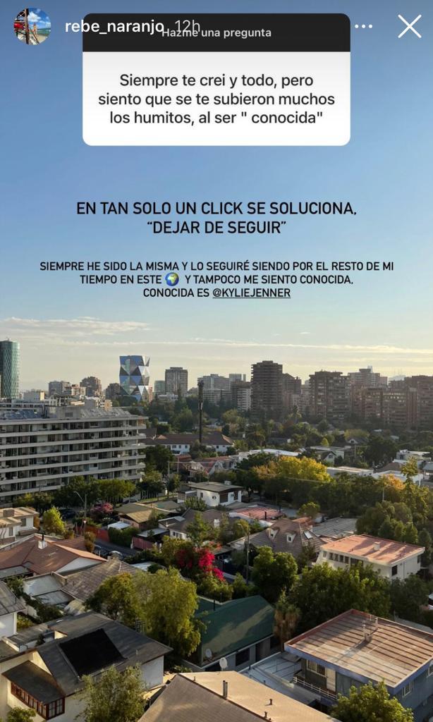 Polola de Nano Calderón responde a crítica por supuesto divismo