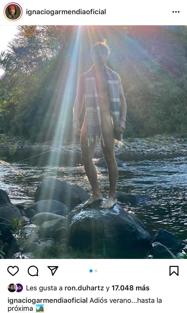 Ignacio Garmendia despide el verano con desnudo al aire libre