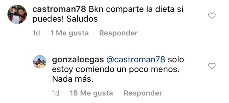 Gonzalo Egas saca aplausos al mostrar baja de peso con foto sin polera