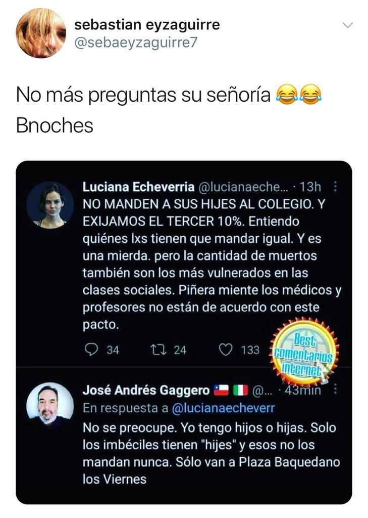 La polémica sin filtro entre Luciana Echeverría y Sebastián Eyzaguirre