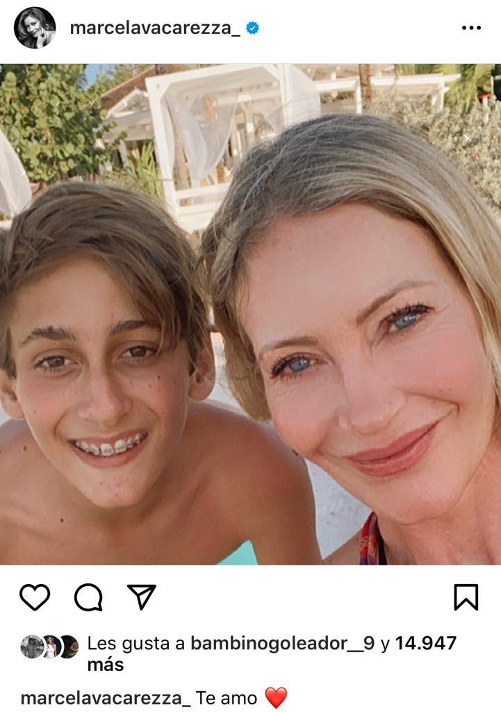 Marcela Vacarezza deslumbra al natural en sus vacaciones