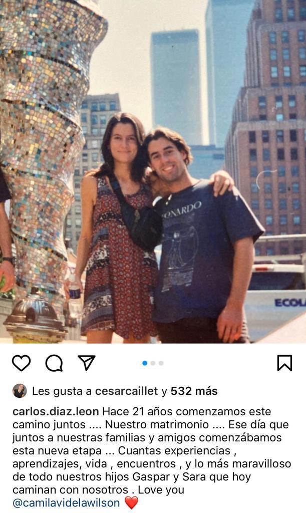 Carlos Díaz celebra 21 años de matrimonio con actriz de “Adrenalina”