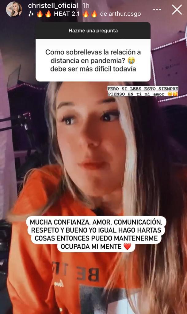 Christell aclara por qué no ve a su pololo hace 8 meses