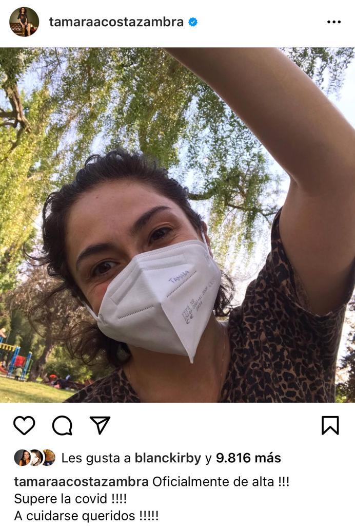 "A cuidarse": Tamara Acosta confiesa que tuvo coronavirus