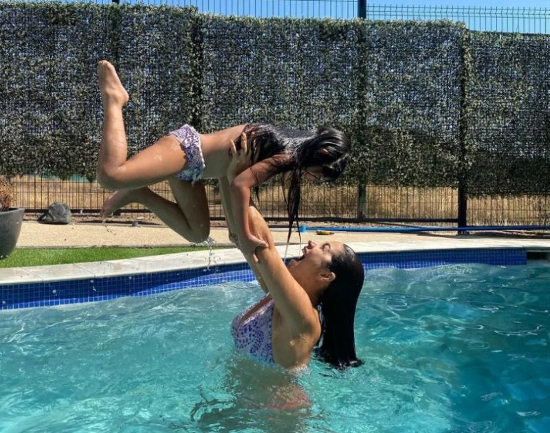 Loreto Aravena y su hija