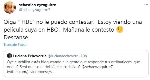 La polémica sin filtro entre Luciana Echeverría y Sebastián Eyzaguirre
