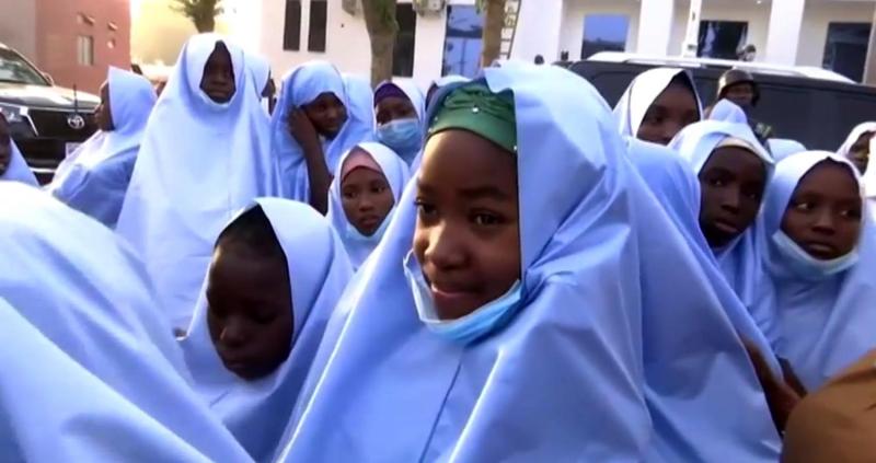 Niñas liberadas de secuestro en Nigeria
