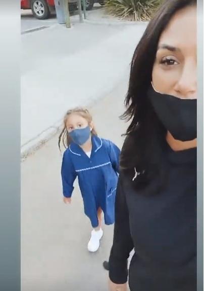 Pamela Díaz comete insólito error con su hija en primer día de clases