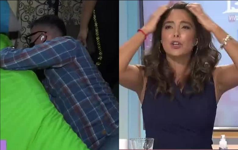 Periodista de “Aquí somos todos” sufre caída en pleno despacho